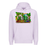 Lilac home sweet home Premium Hoodie - FaDigitalArtStudio
