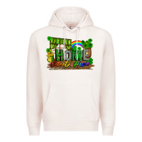 Pale Pink home sweet home Premium Hoodie - FaDigitalArtStudio