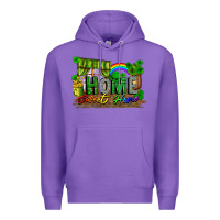 Purple home sweet home Premium Hoodie - FaDigitalArtStudio