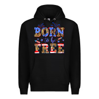 Black Born to be free Premium Hoodie - Neo Western