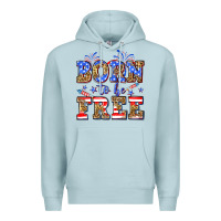 Blue Mist Born to be free Premium Hoodie - Neo Western