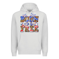 Dove Grey Born to be free Premium Hoodie - Neo Western