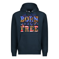 Navy Born to be free Premium Hoodie - Neo Western