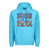 Ocean Blue Born to be free Premium Hoodie - Neo Western