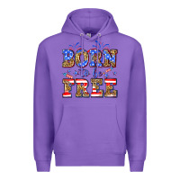 Purple Born to be free Premium Hoodie - Neo Western