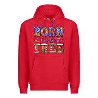 Red Born to be free Premium Hoodie - Neo Western