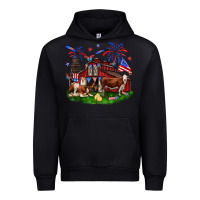Black Barn farm animals 4th of July Urban Hoodie - Neo Western