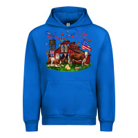 Cobalt Barn farm animals 4th of July Urban Hoodie - Neo Western