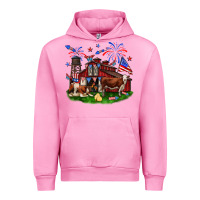 Fuchsia Pink Barn farm animals 4th of July Urban Hoodie - Neo Western
