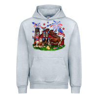 Barn Farm Animals 4th Of July Urban Hoodie | Teevron