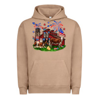 Pigment Burro Barn farm animals 4th of July Urban Hoodie - Neo Western