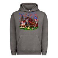 Pigment Tornado Barn farm animals 4th of July Urban Hoodie - Neo Western