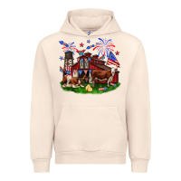 Sandshell Barn farm animals 4th of July Urban Hoodie - Neo Western