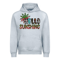 Heather Grey hello sunshine Urban Hoodie - SublimationCraftShop