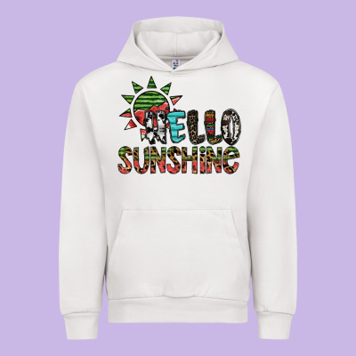 Hello Sunshine Urban Hoodie Designed By Sublimationcraftshop