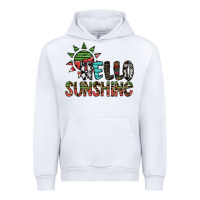 White hello sunshine Urban Hoodie - SublimationCraftShop