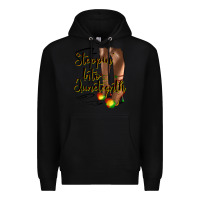 Black steppin' into juneteenth heels Premium Hoodie - HRA Design Shop