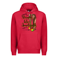 Cardinal steppin' into juneteenth heels Premium Hoodie - HRA Design Shop