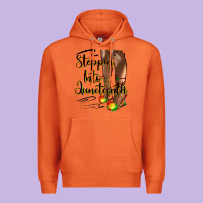 Steppin' Into Juneteenth Heels Premium Hoodie Designed By Hra Design Shop