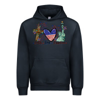Navy Faith love Freedom 4th of july Urban Hoodie - CowGirlArtShop