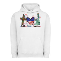 Pigment Lunar Rock Faith love Freedom 4th of july Urban Hoodie - CowGirlArtShop