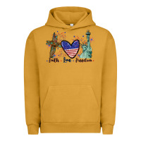 Pigment Peanut Butter Faith love Freedom 4th of july Urban Hoodie - CowGirlArtShop