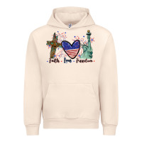 Sandshell Faith love Freedom 4th of july Urban Hoodie - CowGirlArtShop