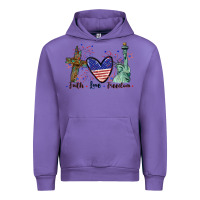 Faith Love Freedom 4th Of July Urban Hoodie | Teevron