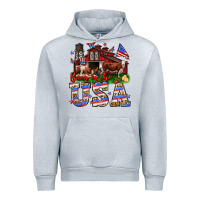 Heather Grey Barn in the USA Urban Hoodie - Neo Western