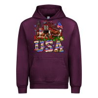 Mauve Wine Barn in the USA Urban Hoodie - Neo Western