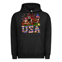 Pigment Black Barn in the USA Urban Hoodie - Neo Western