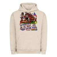 Pigment French Oak Barn in the USA Urban Hoodie - Neo Western