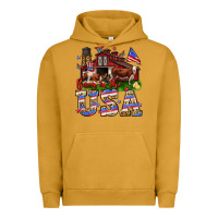 Pigment Peanut Butter Barn in the USA Urban Hoodie - Neo Western