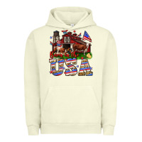 Pigment Pistachio Barn in the USA Urban Hoodie - Neo Western