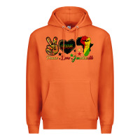 Carrot peace love juneteenth raised fist Premium Hoodie - HRA Design Shop