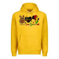 Lemon peace love juneteenth raised fist Premium Hoodie - HRA Design Shop