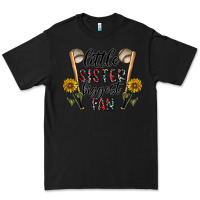 Black little sister biggest fan Premium Tee - CowhideDigitalArt