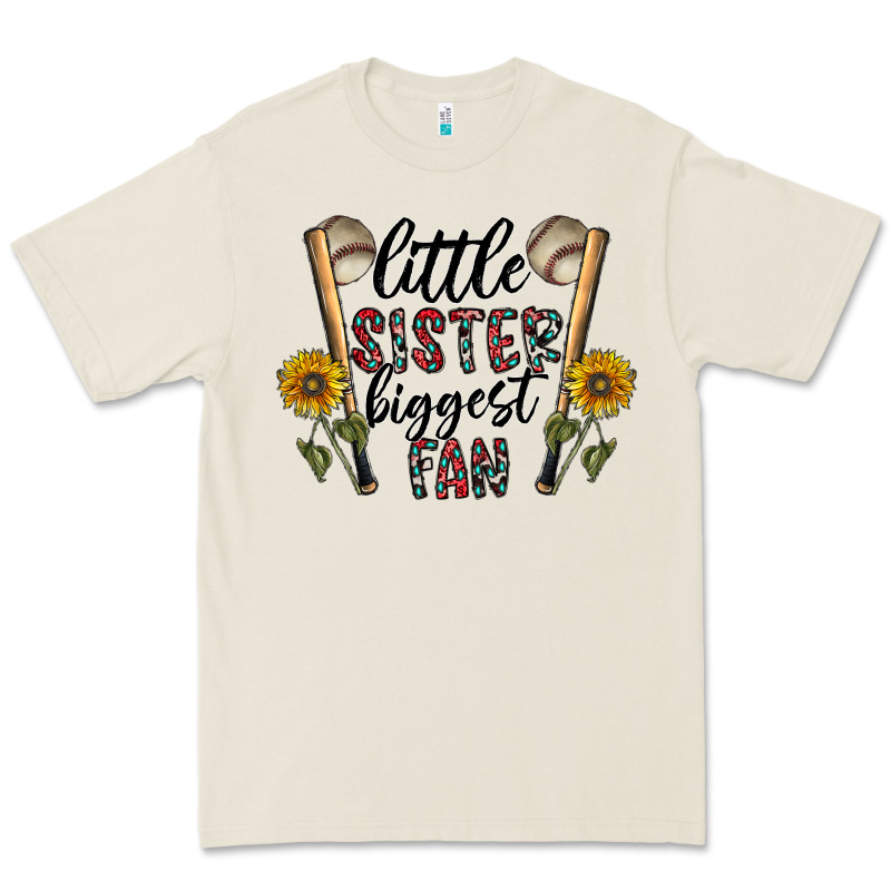 Little Sister Biggest Fan Premium Tee by CowhideDigitalArt | Teevron