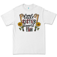 White little sister biggest fan Premium Tee - CowhideDigitalArt