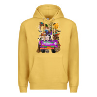 Antique Gold Hallloween Farm animals Truck Premium Hoodie - CowhideDigitalArt