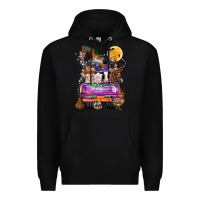 Black Hallloween Farm animals Truck Premium Hoodie - CowhideDigitalArt