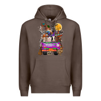 Coffee Hallloween Farm animals Truck Premium Hoodie - CowhideDigitalArt