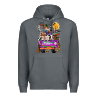 Rock Hallloween Farm animals Truck Premium Hoodie - CowhideDigitalArt