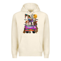 Tofu Hallloween Farm animals Truck Premium Hoodie - CowhideDigitalArt
