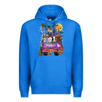 True Royal Hallloween Farm animals Truck Premium Hoodie - CowhideDigitalArt