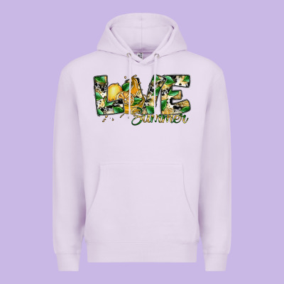 Love Summer Lemon Premium Hoodie Designed By Sublimationcraftshop