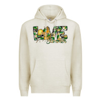Oatmeal Heather love summer lemon Premium Hoodie - SublimationCraftShop