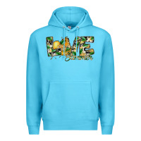 Ocean Blue love summer lemon Premium Hoodie - SublimationCraftShop