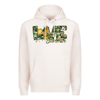 Pale Pink love summer lemon Premium Hoodie - SublimationCraftShop