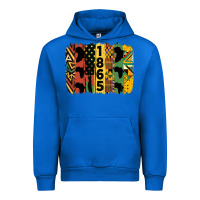 Cobalt juneteenth brush stroke 2 Urban Hoodie - HRA Design Shop